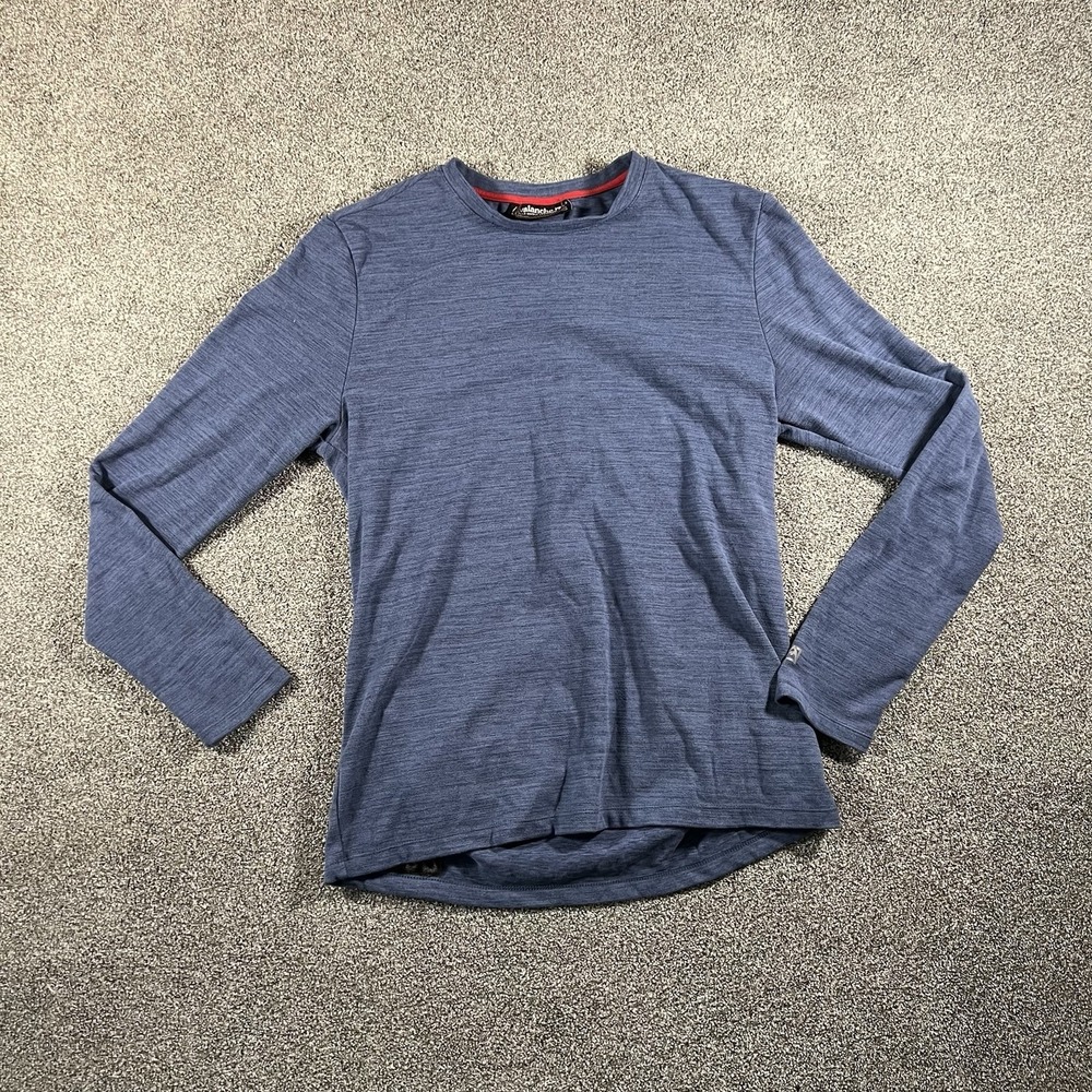 Avalanche Performance Shirt Blue Long Sleeve Stretch Athletic Hiking Men's M